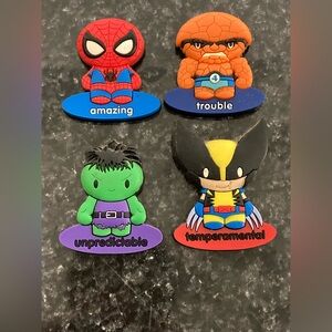 Marvel 4 Magnet Set 2008 Universal Studios
Hulk Wolverine Thing Spider-Man